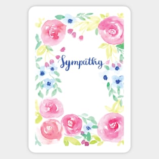 Sympathy Watercolor Card Sticker